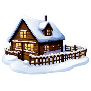 Winter Christmas Eve Snow Scene PNG 06252024 PNG