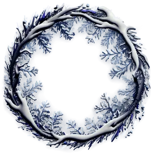 Winter Circle Frame PNG 49 PNG