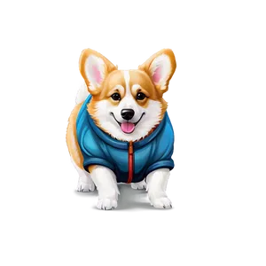 Winter Corgi Png 65 PNG image