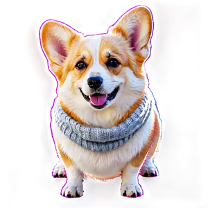 Winter Corgi PNG Odb PNG