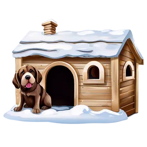 Winter Dog House Png Ymn PNG image