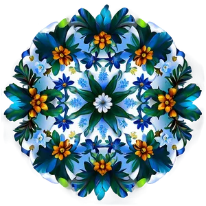 Winter Floral Pattern Png 25 PNG image