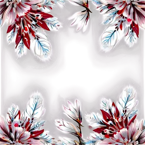 Winter Floral Pattern PNG 90