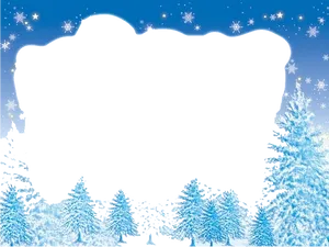 Winter_ Forest_ Frame PNG