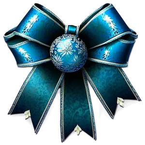Winter Frost Gift Bow PNG 06132024