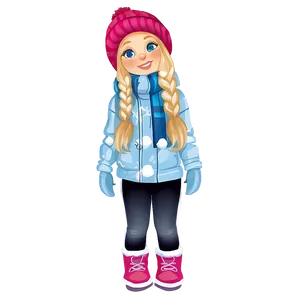 Winter Girl Clipart PNG 87