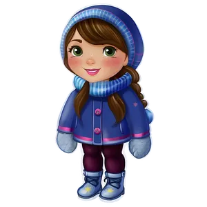 Winter Girl Clipart PNG Ssh88