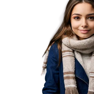 Winter Girl With Brown Hair Png Xjx36 PNG image