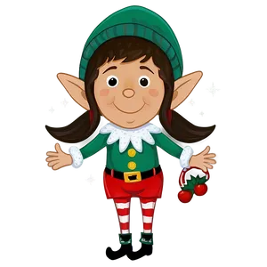 Winter Holiday Elf Png 20 PNG image