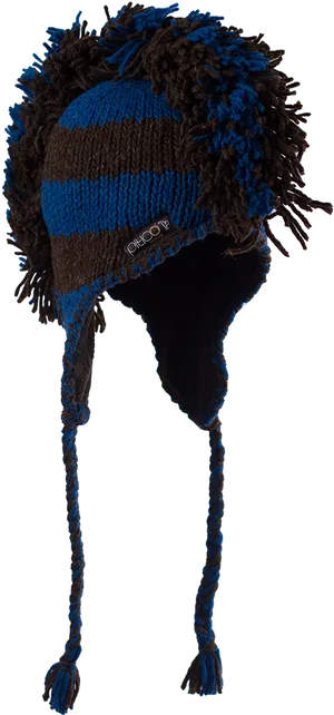 Winter Knit Hatwith Earflaps PNG image