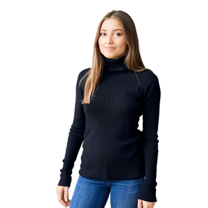 Winter Layering Black Tank Top PNG Yuk1 PNG