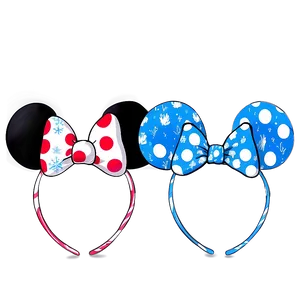 Winter Minnie Mouse Ears PNG 06132024