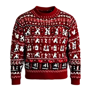 Winter Red Sweater Png 16 PNG image