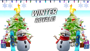 Winter Royale Victory Celebration PNG image