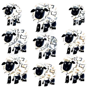 Winter Sheep PNG 59