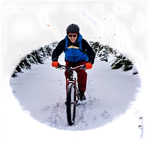 Winter Snow Biking Png Isx42 PNG image