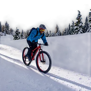 Winter Snow Biking Png Lfp70 PNG image