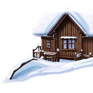 Winter Snow Cottage PNG Xdc79 PNG
