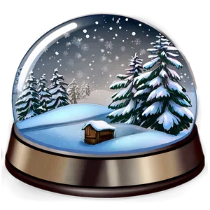 Winter Snow Globe PNG 31