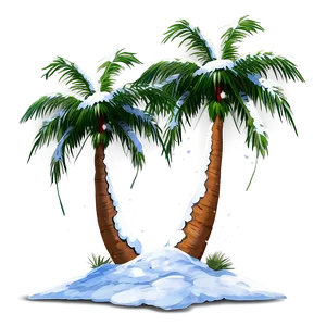 Winter Snow Palms Png 72 PNG image