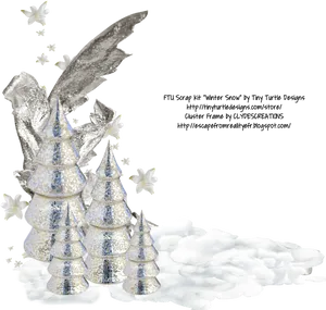 Winter_ Snow_ Sparkling_ Trees_and_ Flowers PNG