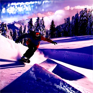 Winter Snowboard PNG Jas34