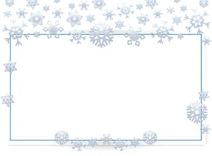 Winter Snowflake Frame