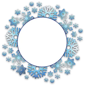 Winter Snowflake Frame