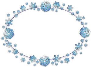 Winter Snowflake Frame