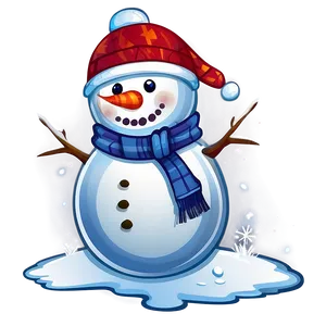Winter Snowman Sticker Png 17 PNG image