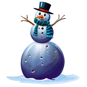 Winter Snowman Sticker Png 30 PNG image