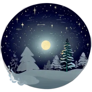 Winter Solstice Night Sky PNG 05212024