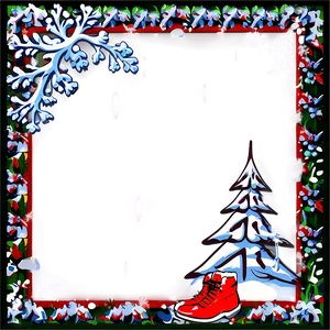 Winter Theme Photo Border PNG Jir73 PNG