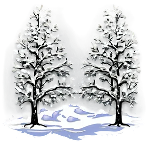 Winter Tree Illustration Png 06122024 PNG image