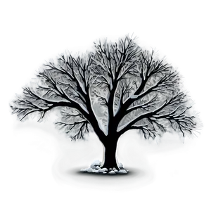 Winter Tree Silhouette Png Pbe79 PNG image