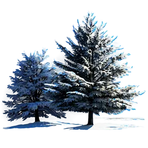 Winter Trees And Blue Sky Png 06292024 PNG image