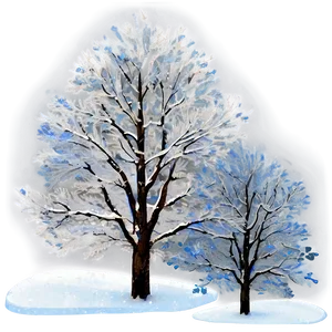 Winter Trees And Blue Sky Png 22 PNG image