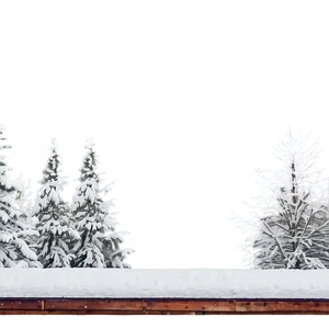 Winter Trees And Snowy Rooftops PNG Yxw PNG