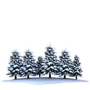 Winter Trees In Snow Png 25 PNG image