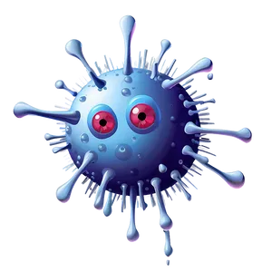 Winter Virus Cartoon PNG 06282024