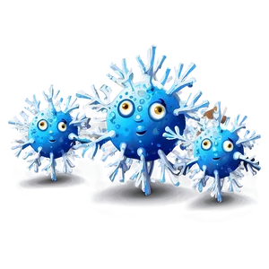 Winter Virus Cartoon PNG Ofm3 PNG