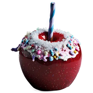 Winter Wonderland Candy Apple Png 06282024 PNG image