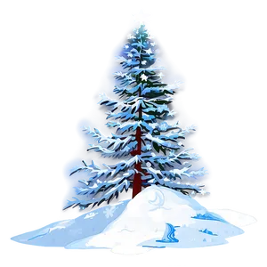 Winter Wonderland Christmas Tree PNG 86