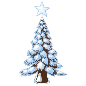 Winter Wonderland Christmas Tree PNG Btu PNG