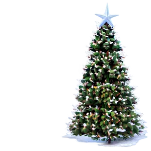 Winter Wonderland Christmas Tree PNG Vou45