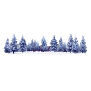 Winter Wonderland Scene PNG Cil