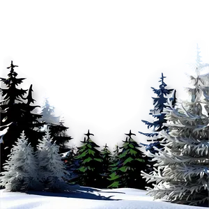 Winter Wonderland Scene PNG Drb92