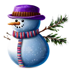 Winter Wonderland Snowman Png Big PNG image