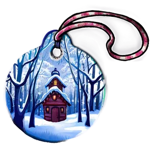 Winter Wonderland Tag Png Dcu26 PNG image