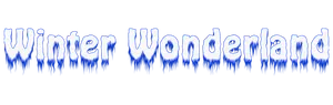 Winter Wonderland Text Graphic